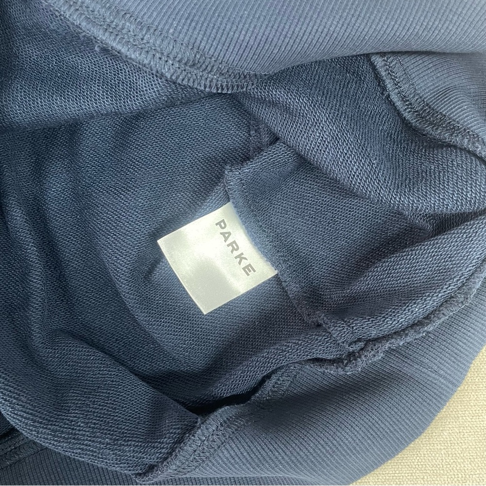 Parke Men's Navy Sweatshirt with Orange Lettering - Picture 7 of 9